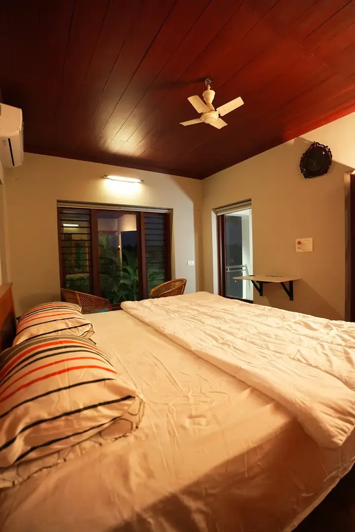 A double room, BelleVue Riverside Villa, Kozhikode