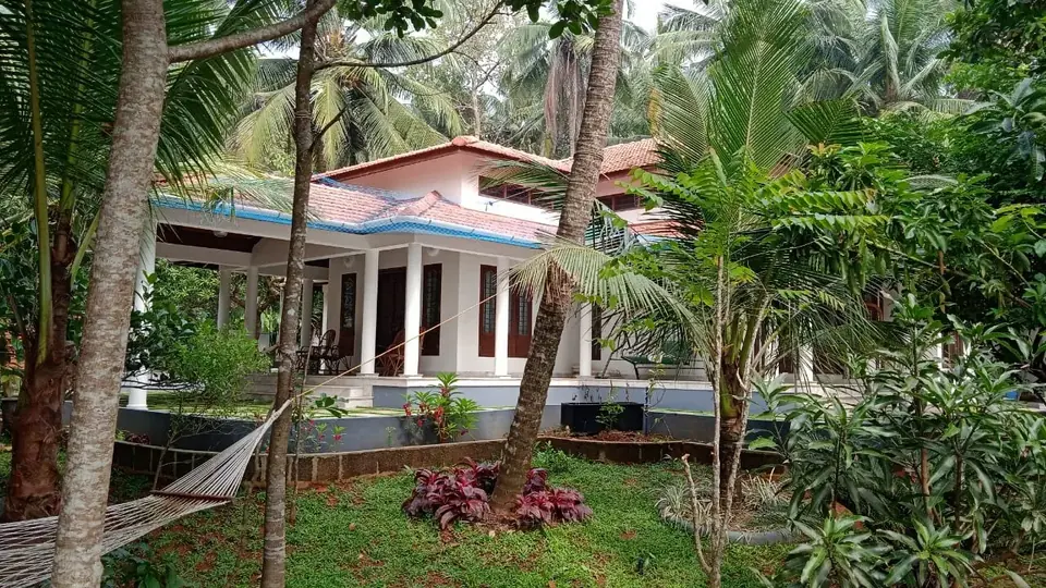 Garden and hammock, BelleVue Riverside Villa, Kozhikode