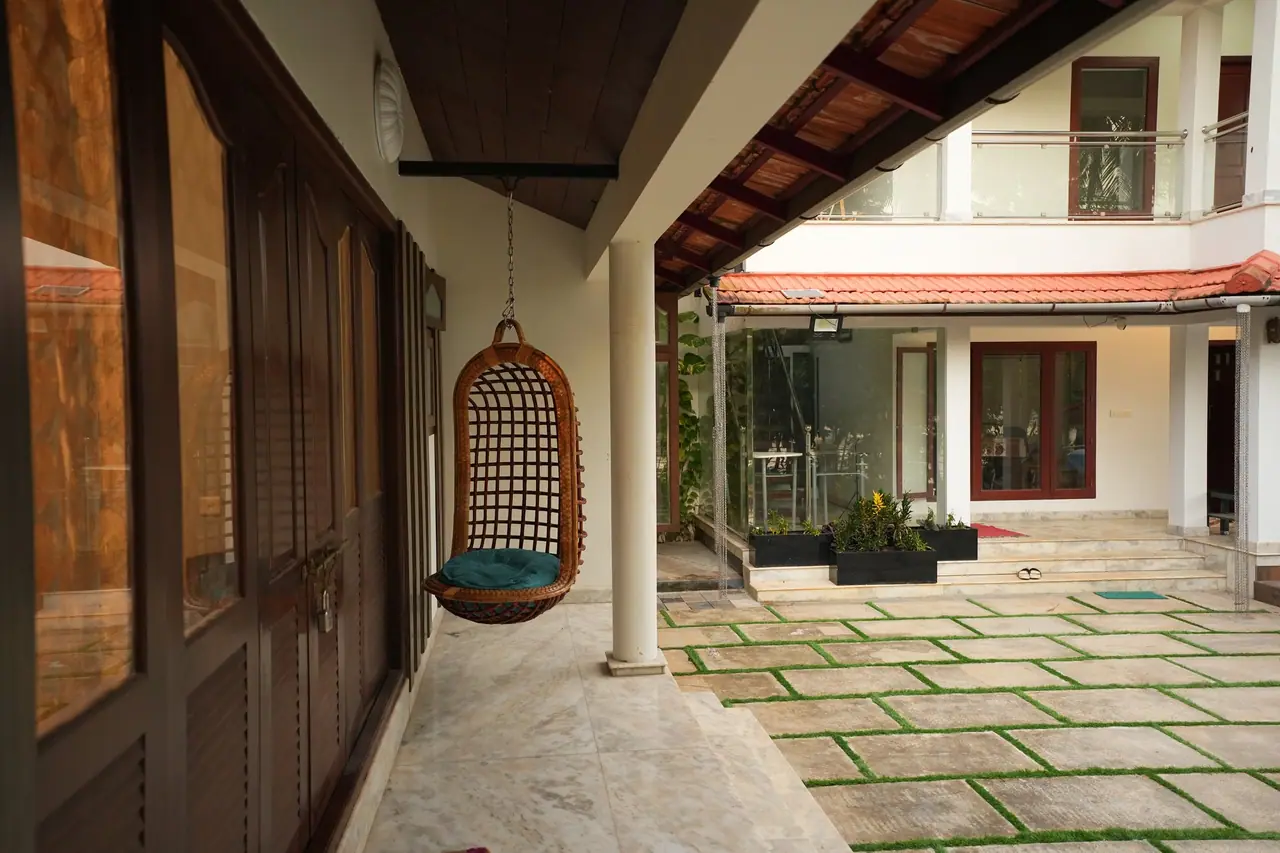 The swing chair, BelleVue Riverside Villa, Kozhikode