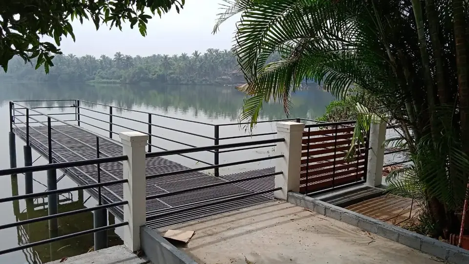 Along the jetty, BelleVue Riverside Villa, Kozhikode