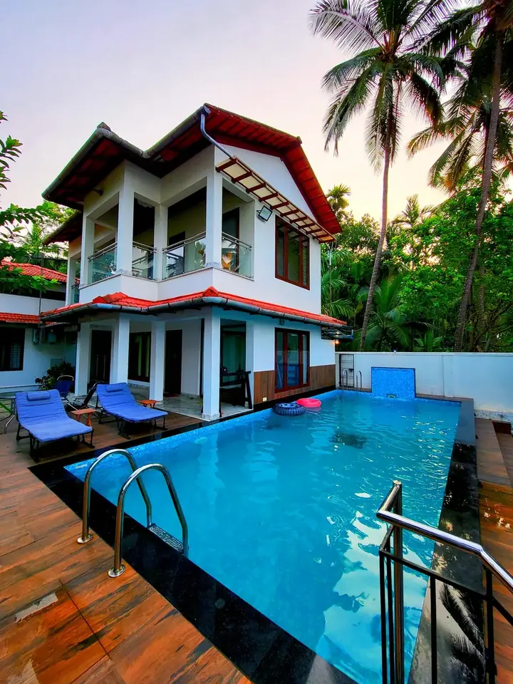 The private pool and two-storey villa at BelleVue