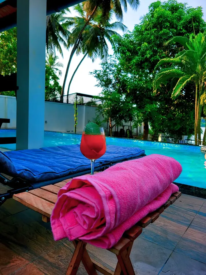 Ready for a swim, BelleVue Riverside Villa, Kozhikode