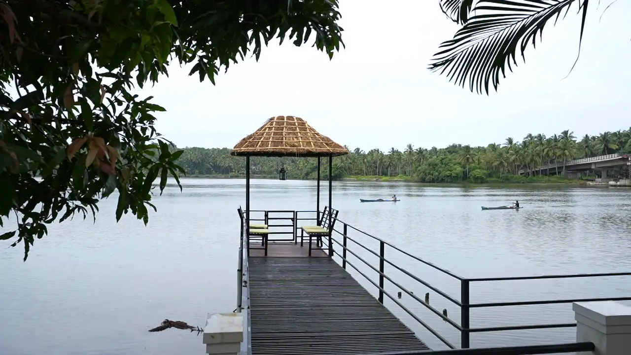 The jetty and gazebo at BelleVue
