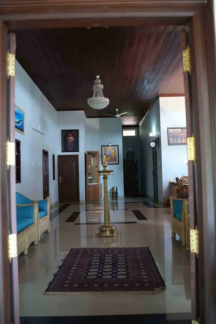 The corridor, BelleVue Riverside Villa, Kozhikode